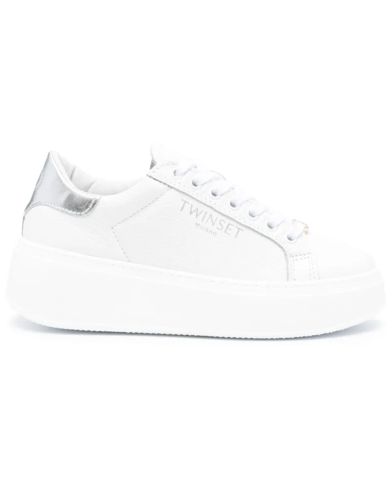 Twin-Set Sneakers mit Plateau - Weiß Weiß