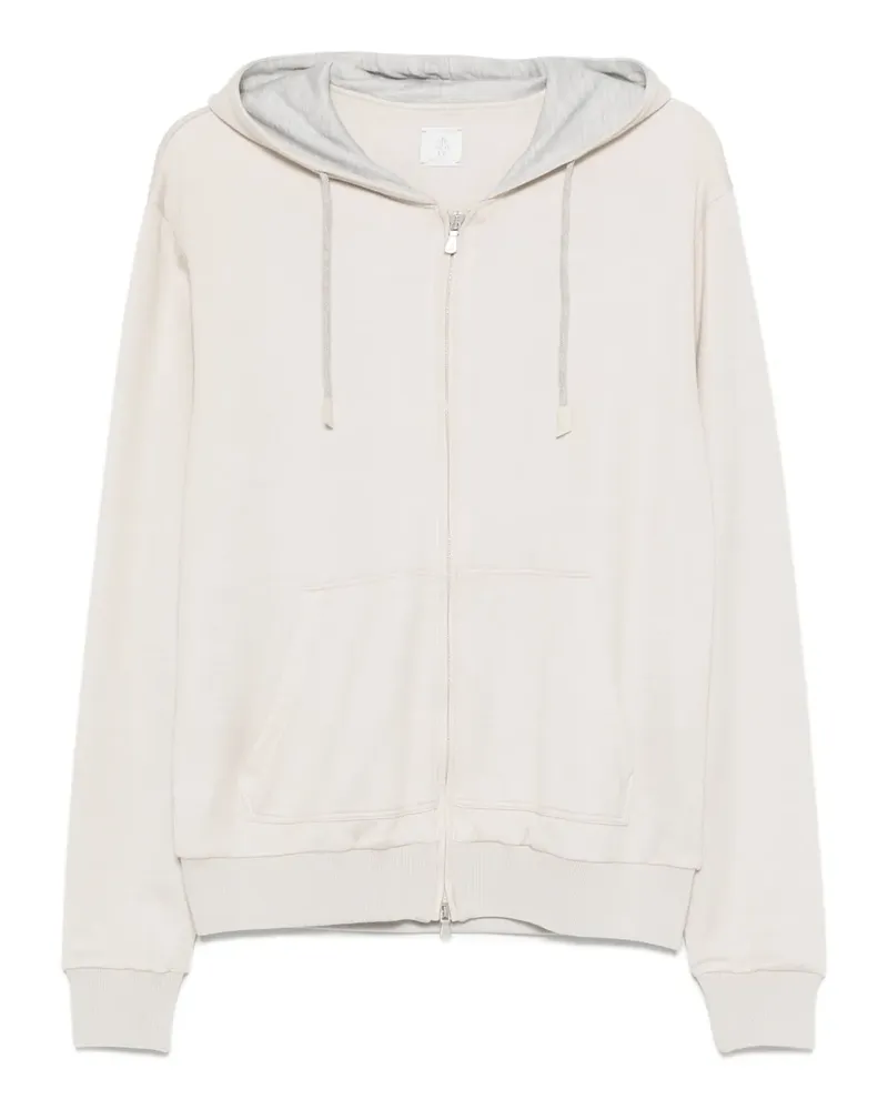 Eleventy Kapuzenjacke mit Reißverschluss - Nude Nude