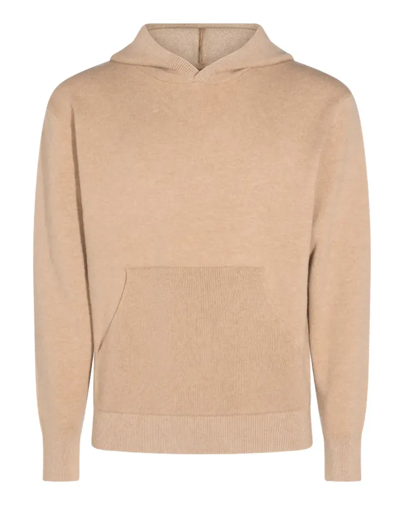 Canali Gestrickter Hoodie - Nude Nude