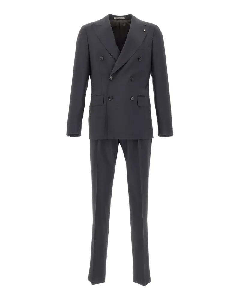 Corneliani double-breasted suit - Schwarz Schwarz