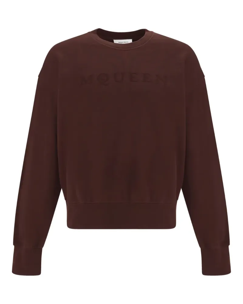 Alexander McQueen logo-print sweatshirt - Braun Braun