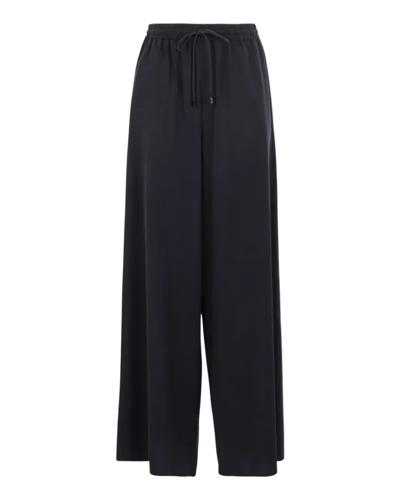 Max Mara elasticated wide-leg trousers - Blau Blau