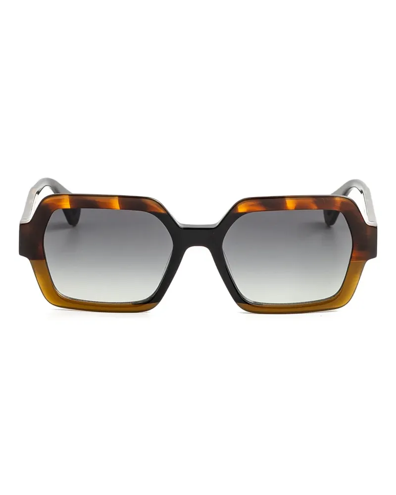 GIGI STUDIOS Sonnenbrille mit sechseckigem Gestell - Braun Braun