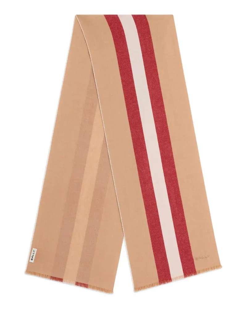 Bally ribbon wool scarf - Nude Nude