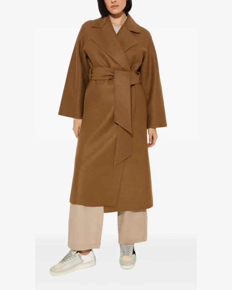 Harris Wharf London belted-waist wool coat - Braun Braun