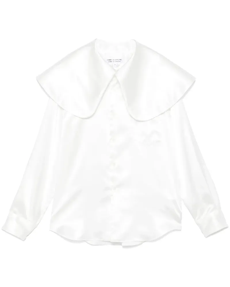 Comme des Garçons Hemd mit Oversized-Kragen - Weiß Weiß
