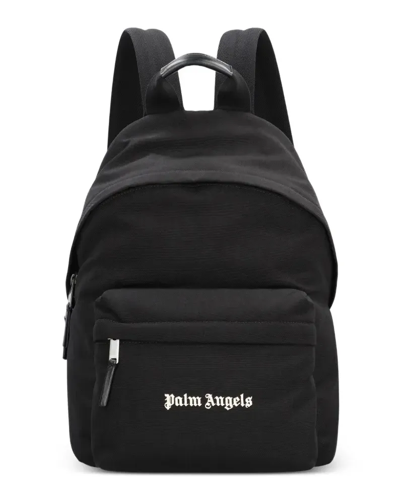Palm Angels logo backpack - Schwarz Schwarz