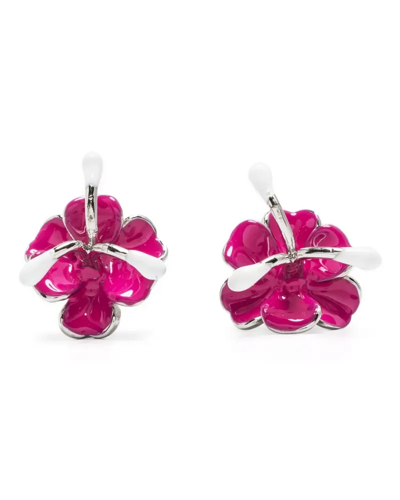 Marni Ohrstecker mit Blumen-Motiv - Silber Silber