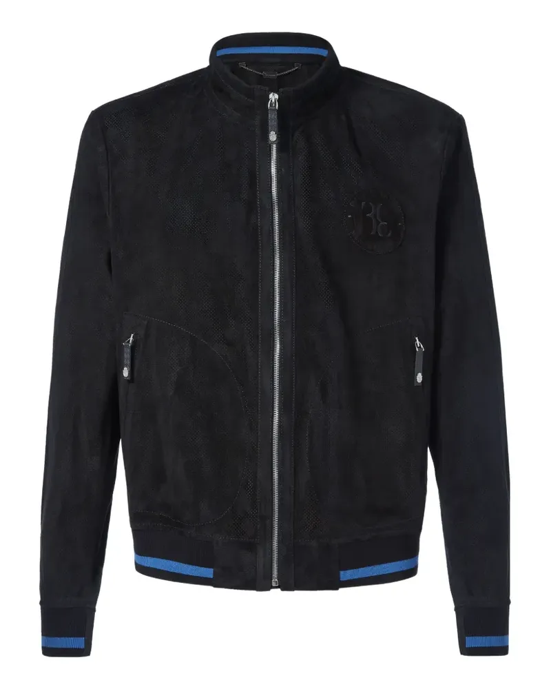 Billionaire Members Only perforated bomber jacket - Blau Blau