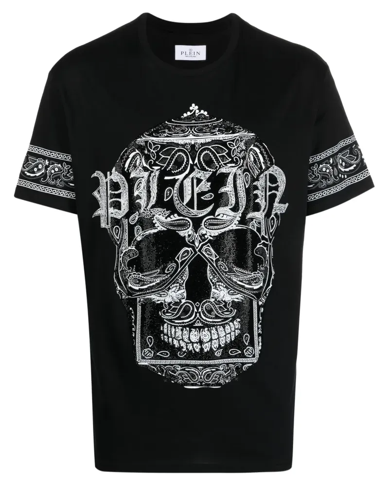 Philipp Plein T-Shirt mit Logo-Print - Schwarz Schwarz