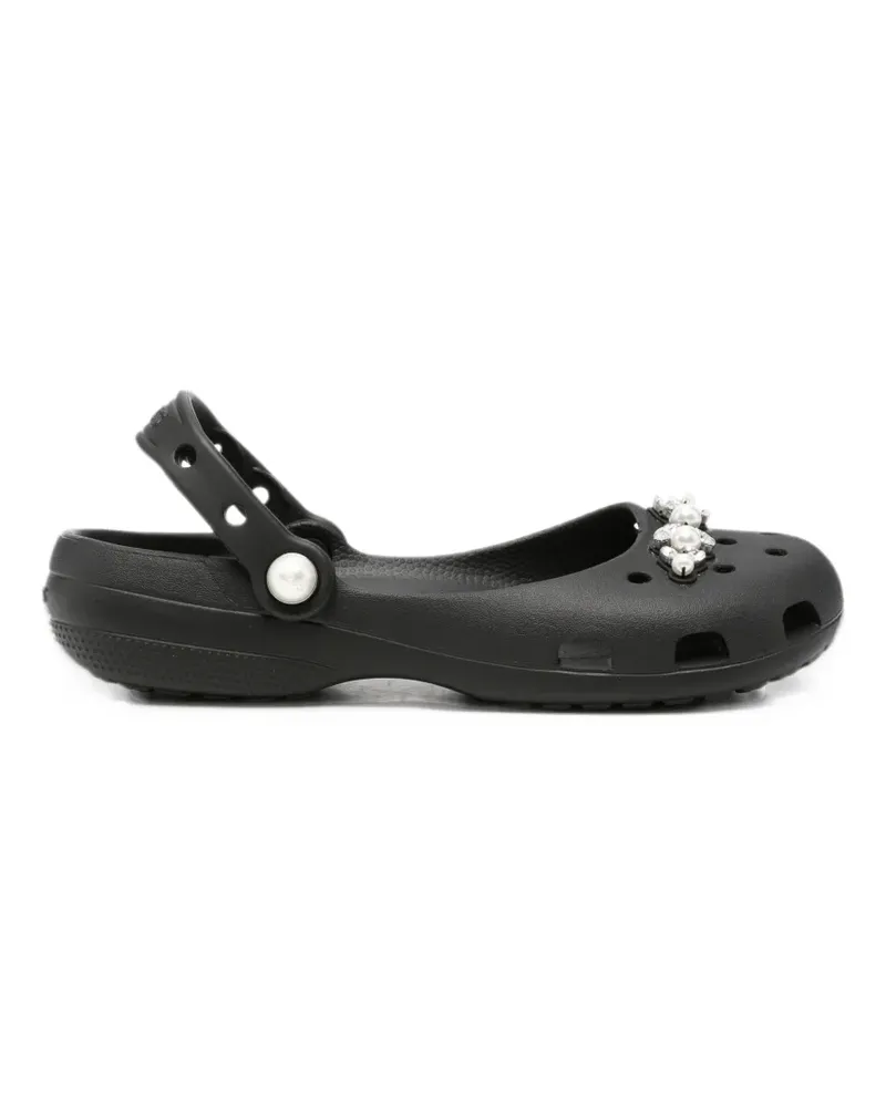 Crocs faux-pearl embellished mules - Schwarz Schwarz