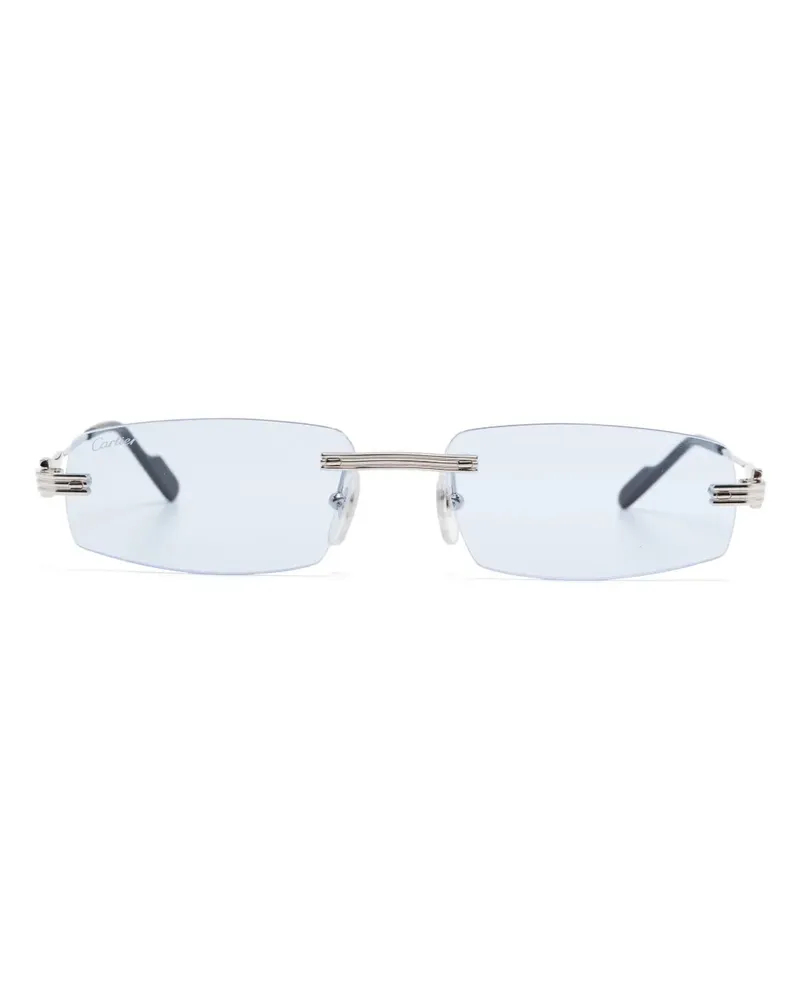 Cartier Rahmenlose Sonnenbrille - Silber Silber