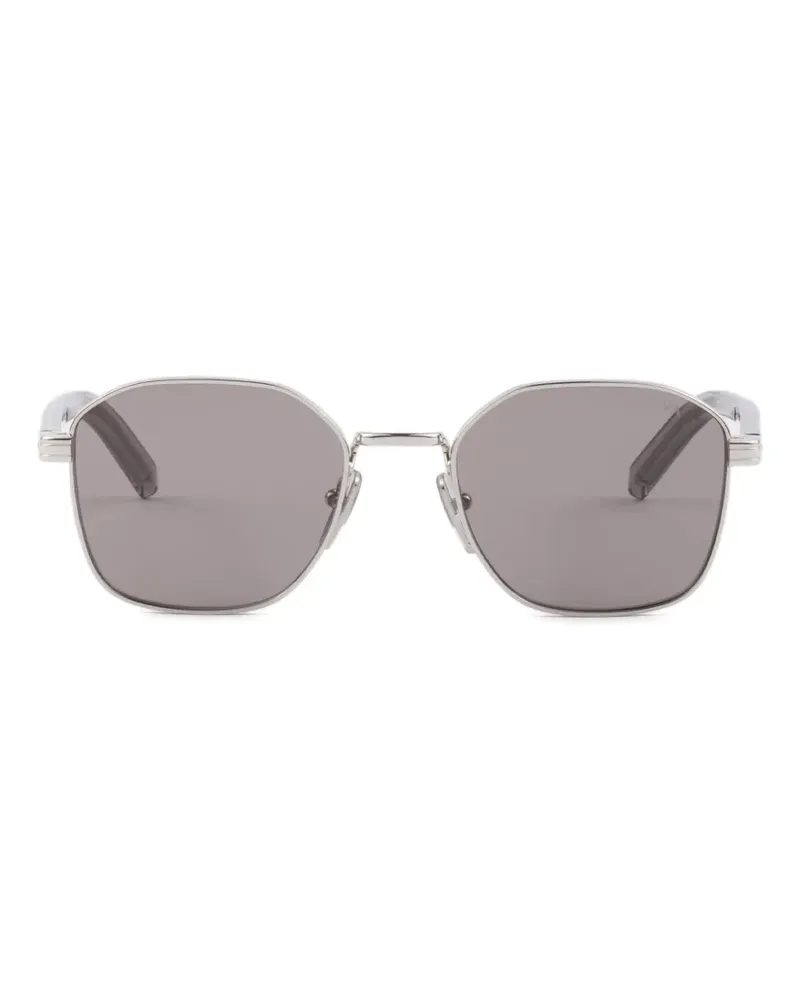 Prada metal plaque sunglasses - Silber Silber