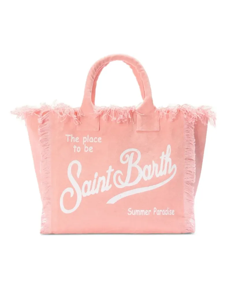 MC2 Saint Barth Vanity frayed tote bag - Rosa Rosa
