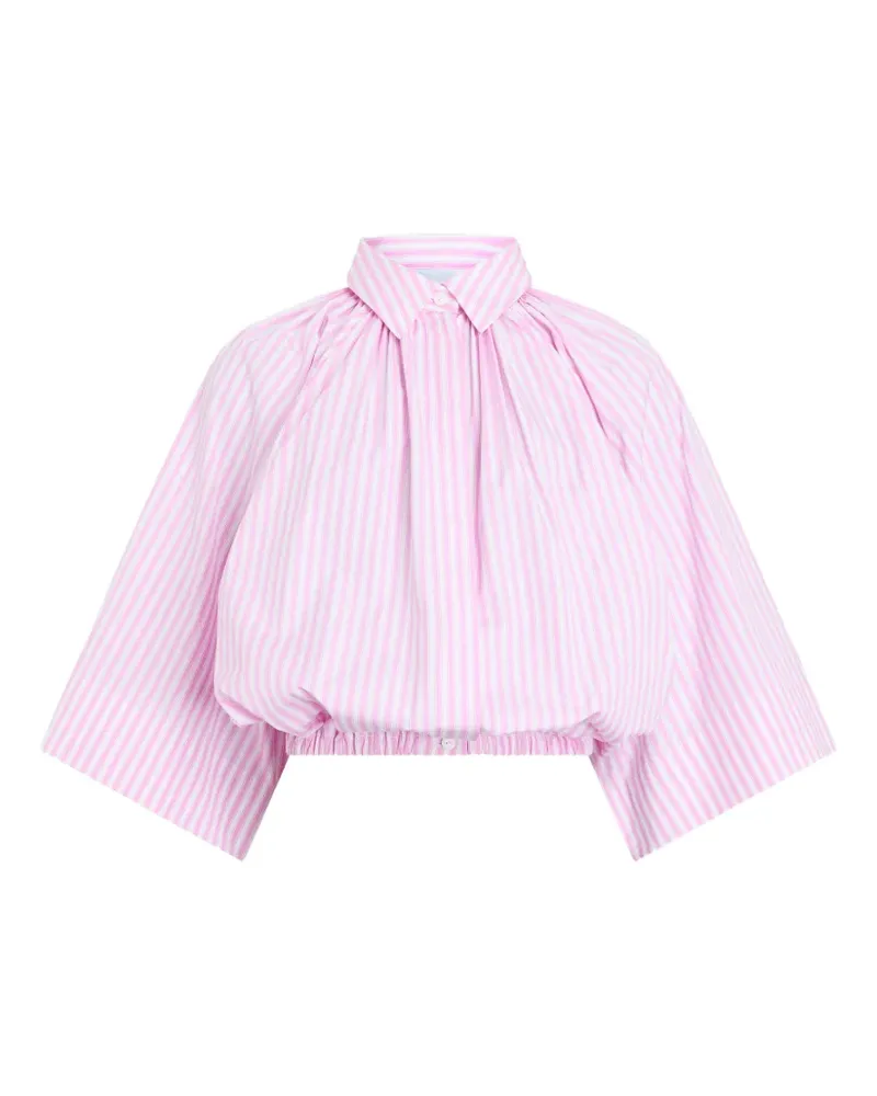 Patou Gestreiftes Cropped-Hemd - Rosa Rosa
