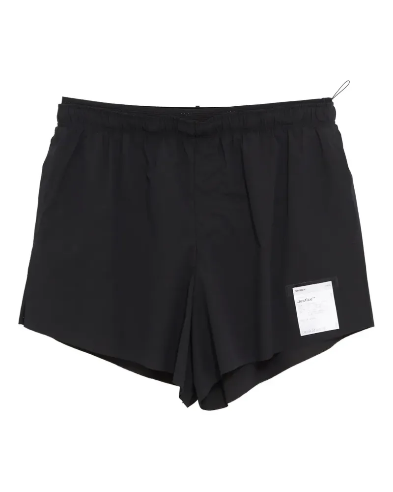 Satisfy label-detail shorts - Schwarz Schwarz