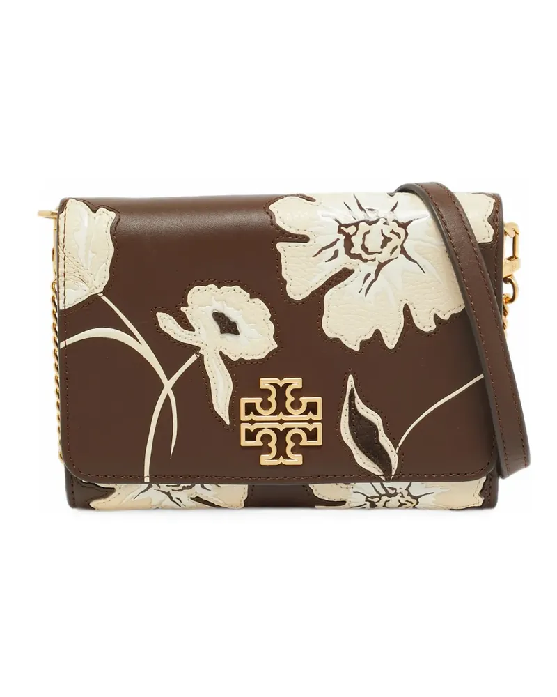 Tory Burch Britten Clutch mit Blumenmuster - Braun Braun