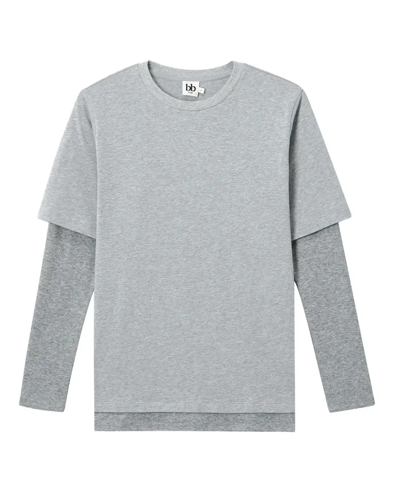 b+ab T-Shirt im Layering-Look - Grau Grau