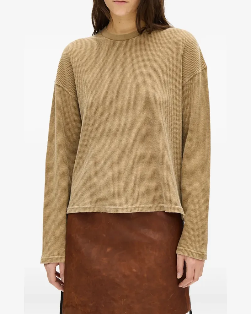 Ann Demeulemeester Pullover mit grafischem Print - Braun Braun