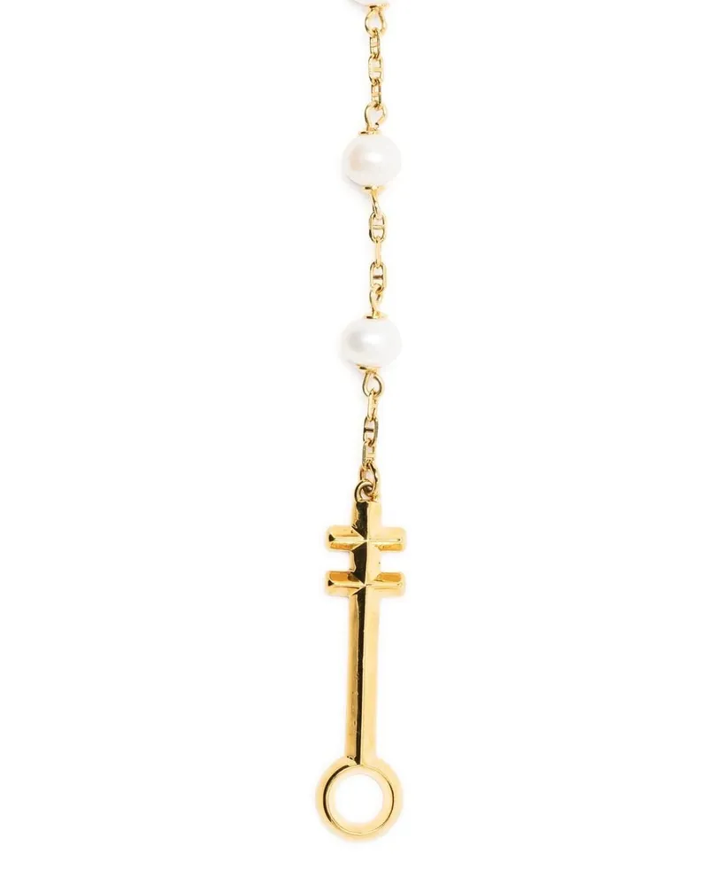 CAPSULE ELEVEN Halskette im Rosenkranz-Look mit Perlen Gold