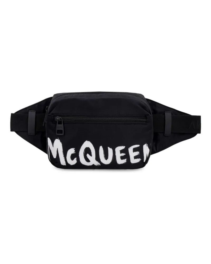 Alexander McQueen Gürteltasche mit Logo - Schwarz Schwarz