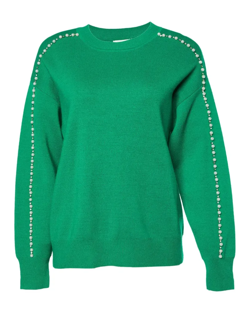 Sandro Verzierter Pullover - Grün Grün
