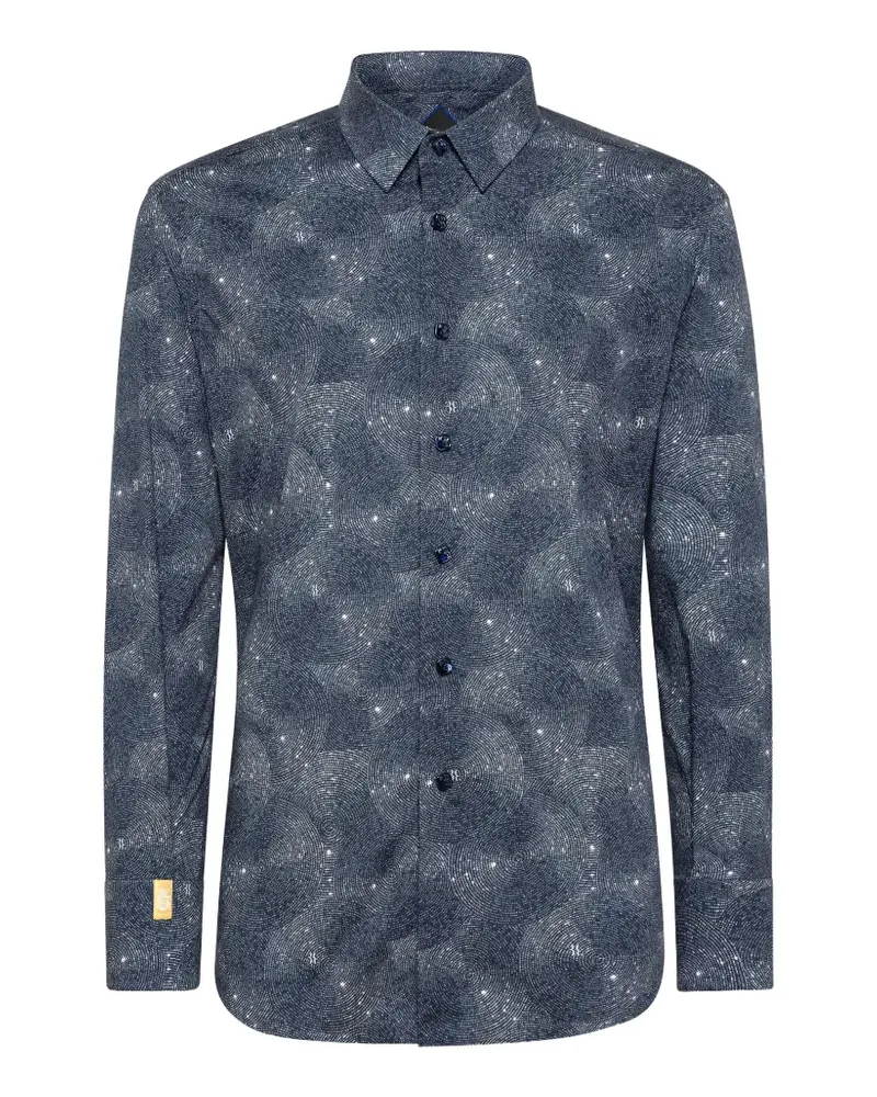 Billionaire Hemd mit Print - Blau Blau