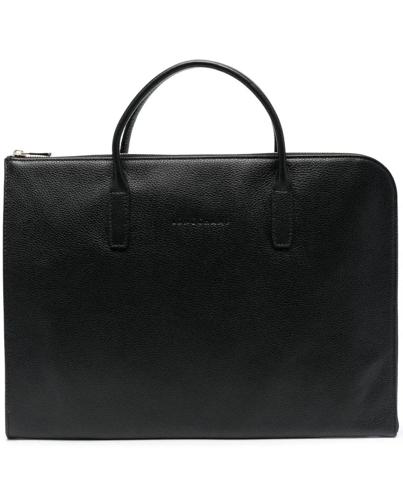 Longchamp Kleine Le Foulonne Aktentasche - Schwarz Schwarz