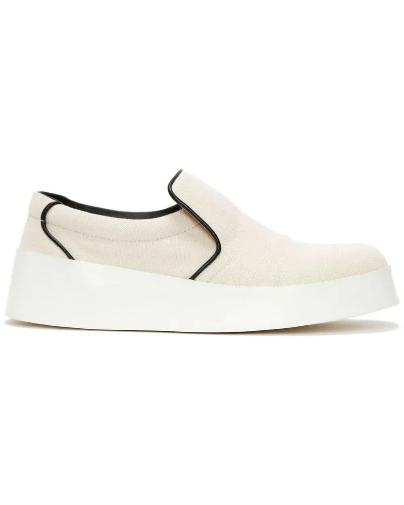 J.W.Anderson Slip-On-Sneakers aus Leder Nude