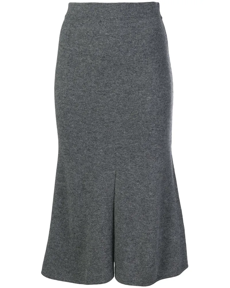 Cashmere In Love Ausgestellter Rock - Grau Grau