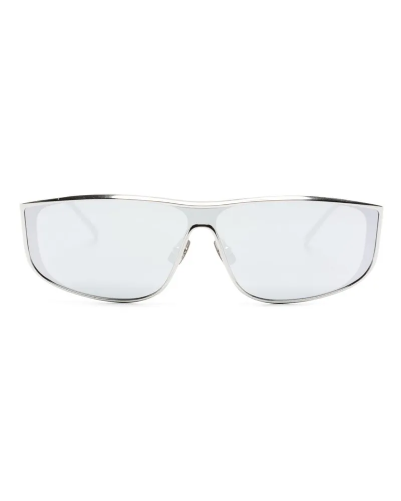 Saint Laurent Luna Sonnenbrille mit Logo-Prägung - Silber Silber