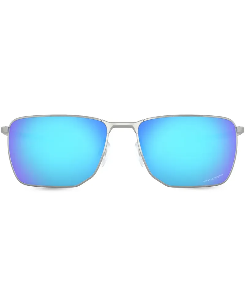 Oakley Eckige 'Ejector' Sonnenbrille - Silber Silber