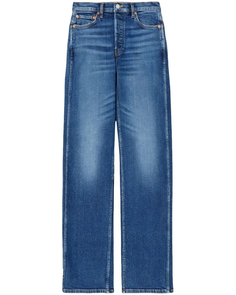 RE/DONE Lockere Jeans mit hohem Bund Blau