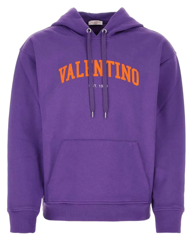 Valentino Garavani Hoodie mit Logo-Print - Violett Violett