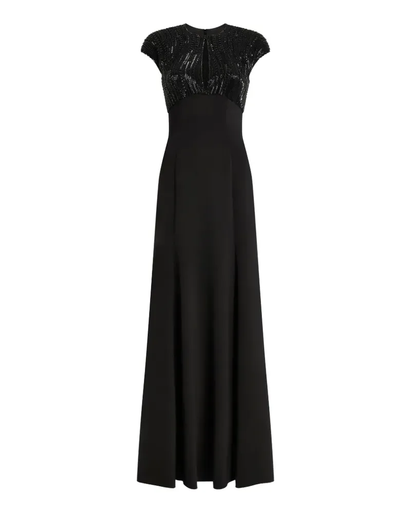 Jenny Packham Moonviel Kleid - Schwarz Schwarz