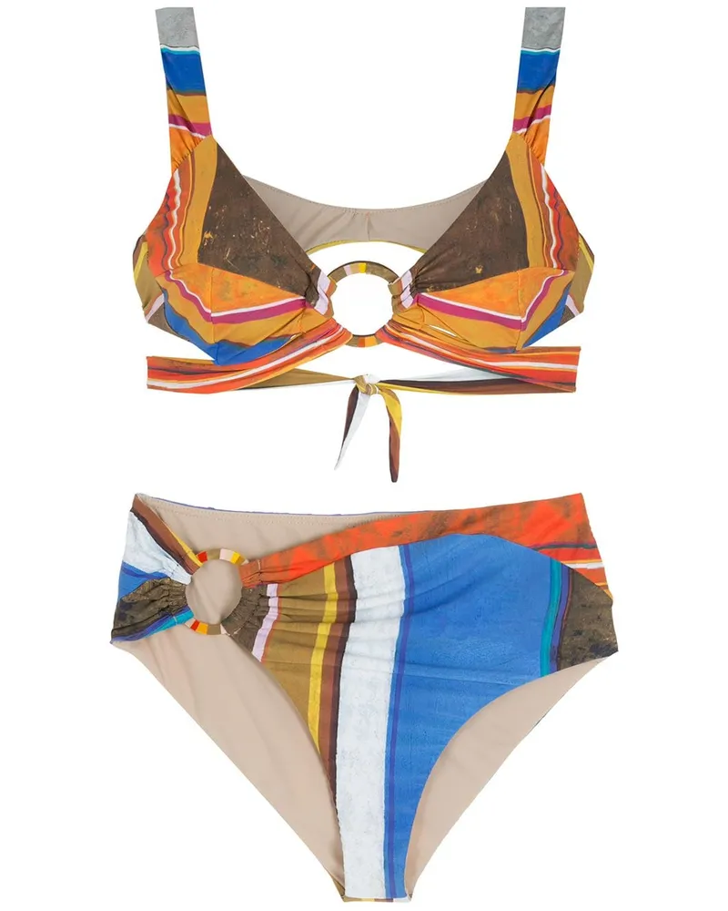 Amir Slama Gestreifter Bikini - Mehrfarbig Mehrfarbig