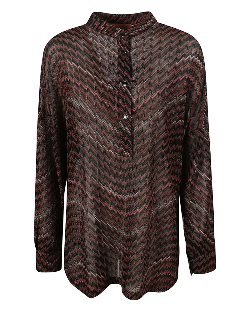 Missoni Oberteil mit Zickzackmuster - Braun Braun