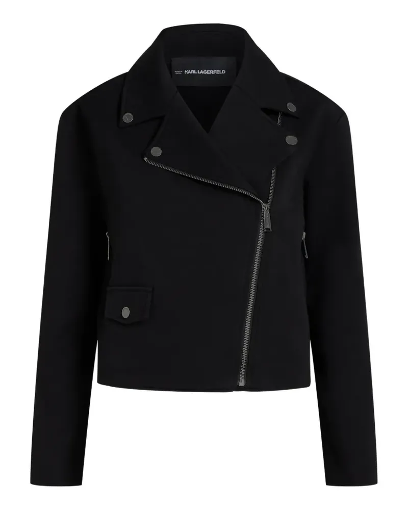 Karl Lagerfeld Bikerjacke mit Reißverschluss - Schwarz Schwarz