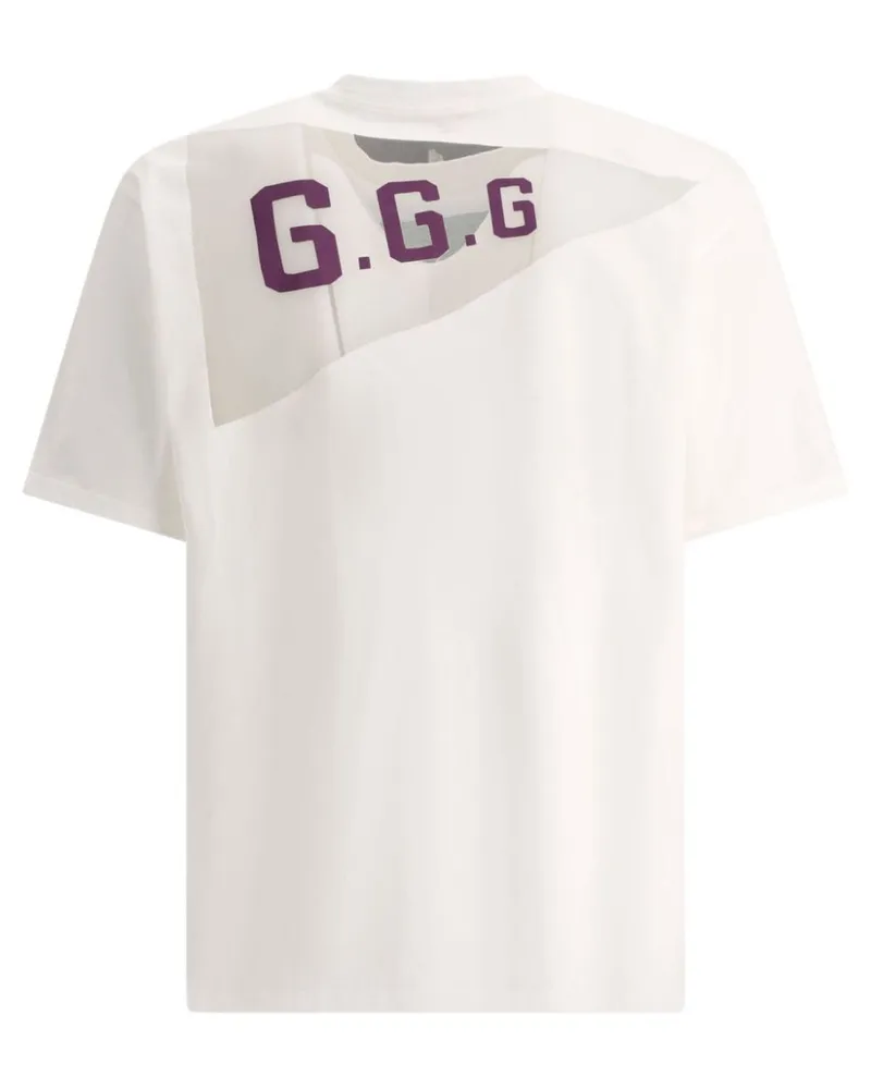 KAPITAL Opal Sheeting T-Shirt - Weiß Weiß