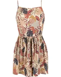 Amir Slama Playsuit mit Print Nude