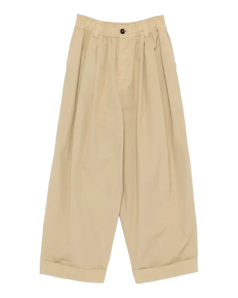 Marni Wide-Leg-Hose mit Bundfalten - Nude Nude