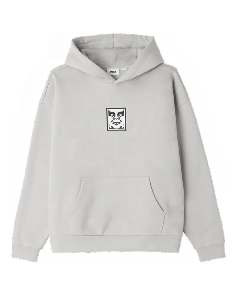 Obey graphic-print hoodie - Grau Grau