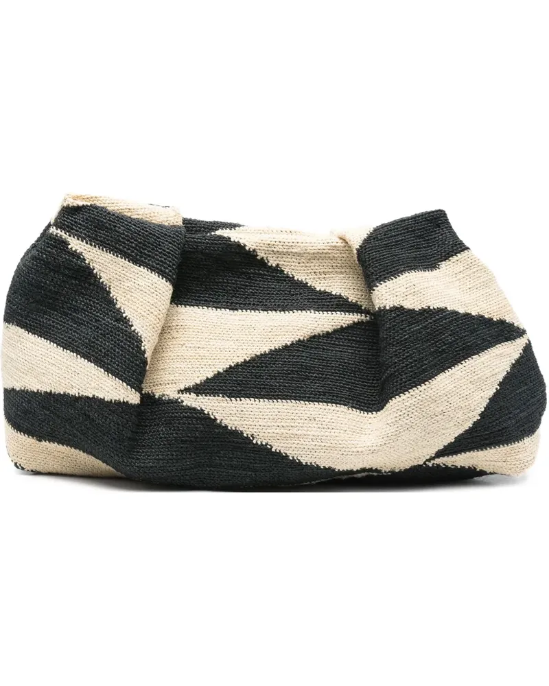 Sensi Studio Sisal Clutch - Schwarz Schwarz