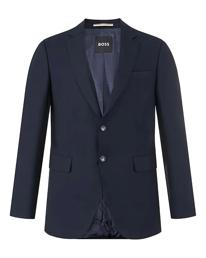 HUGO BOSS Strukturierte Jacke mit zwei Knöpfen - Blau Blau