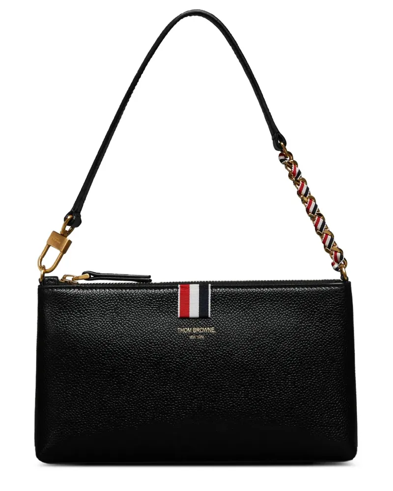 Thom Browne Schultertasche aus Leder - Schwarz Schwarz