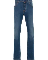 Jacob Cohën Jeans mit Logo-Patch Blau