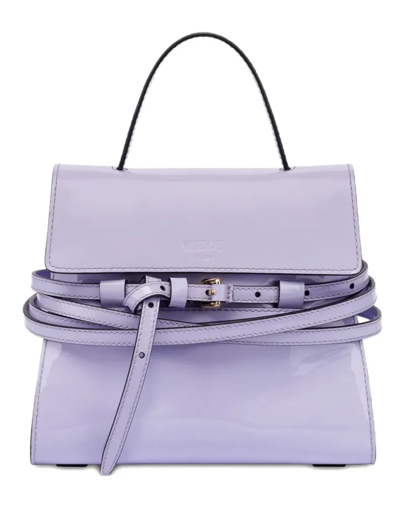 Moschino Tote Bag mit Schnürung - Violett Violett