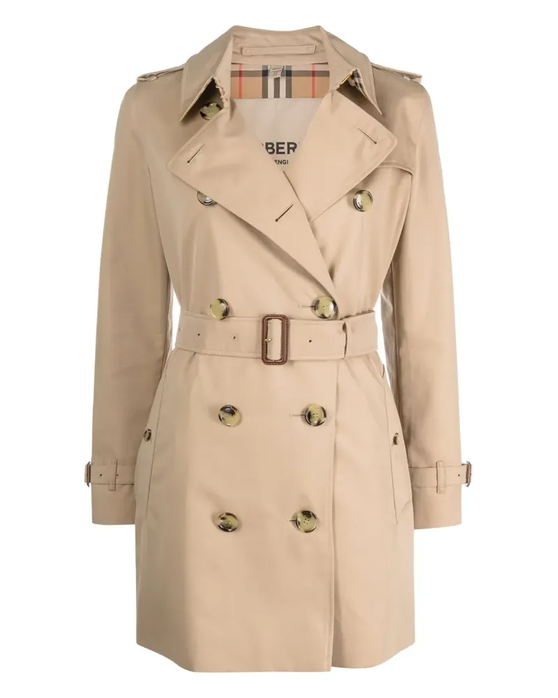 Burberry Kurzer Kensington Heritage Trenchcoat - Braun Braun