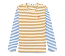 Gestreiftes Langarmshirt - Blau