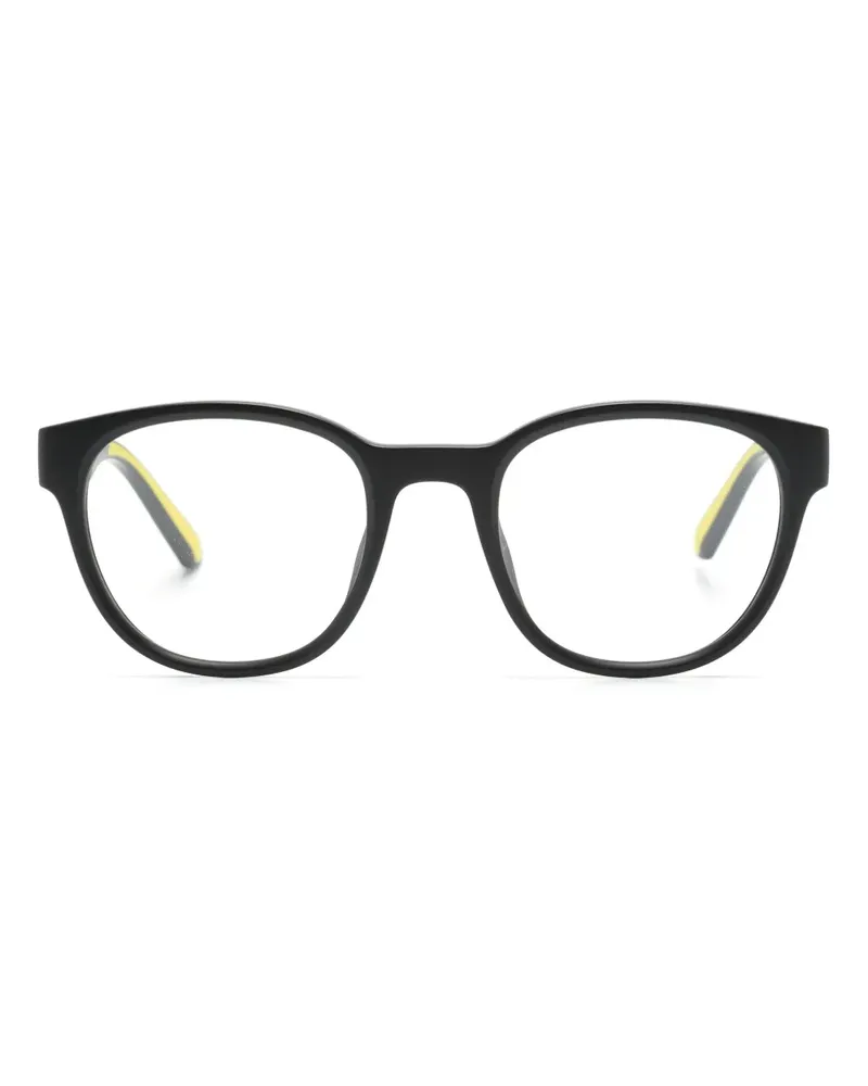 Ferrari Matte Brille mit eckigem Gestell - Schwarz Schwarz